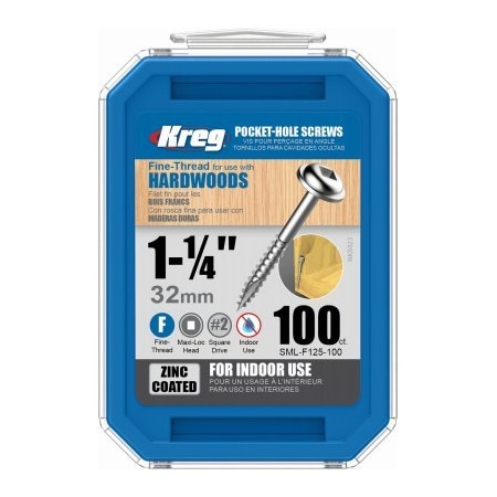 Kreg 100PK 125 Pock Screws SML-F125-100